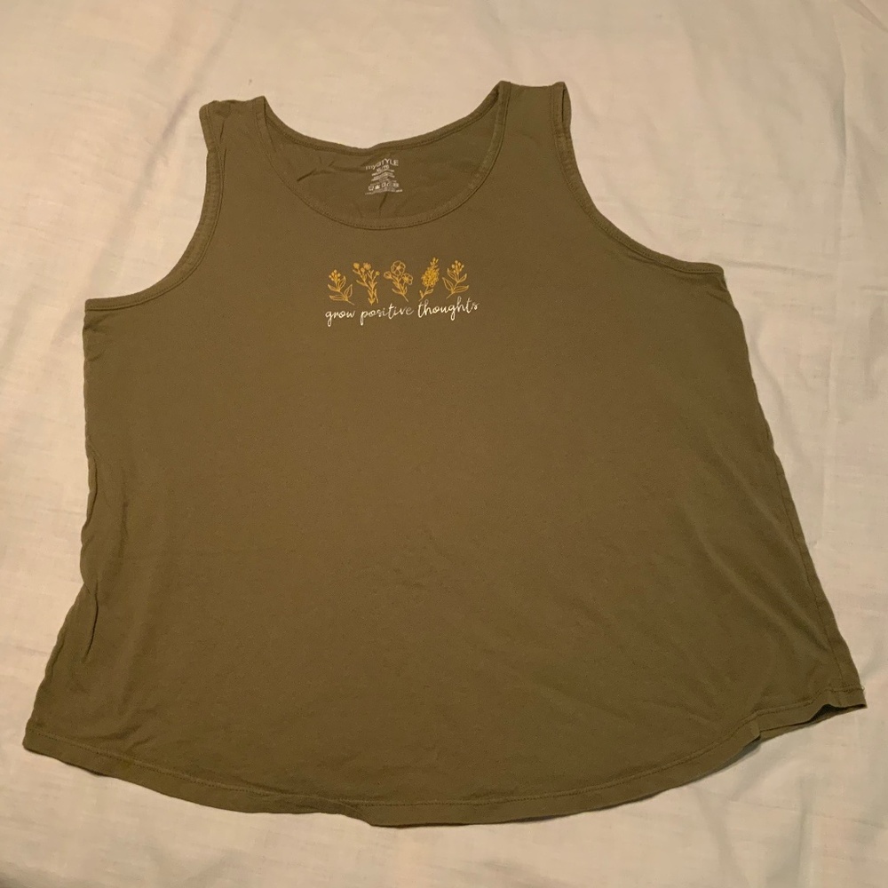 myStyle Loose Fit Lightweight Cotton Sleeveless Tank Top (XL)